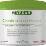 Creatina 220g Sabor Uva 220 gramas WVegan