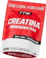 FTW Creatina Monohidratada 100% Pura - Explosão de Energia, Força e Resistência - Absorção Rápida para Ganho de Massa e Performance (Refil 1KG)