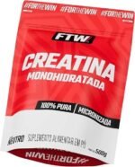 FTW Creatina Monohidratada 100% Pura - Explosão de Energia, Força e Resistência - Absorção Rápida para Ganho de Massa e Performance (Refil 500G)