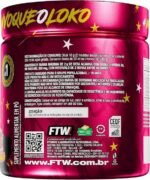 FTW Pré-Treino Diabo Verde Diploko em Pó com Cafeína, Aminoácidos Beta‑Alanina e Arginina para Treinos e Atividades Físicas - Pote 300 g (Morango Atômico) - Imagem 3