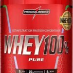 Integralmédica - Whey Protein Concentrado Cookies and Cream 100% Pure - 21g de Proteína por Scoop, Suplementação Alimentar Pós-Treino, Fórmula Enriquecida com BCAAs - Pote 900g