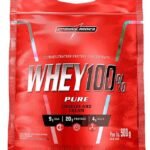 Integralmédica - Whey Protein Concentrado Cookies and Cream 100% Pure - 21g de Proteína por Scoop, Suplementação Alimentar Pós-Treino, Fórmula Enriquecida com BCAAs - Pouch 900g