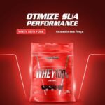 Integralmédica - Whey Protein Concentrado Cookies and Cream 100% Pure - 21g de Proteína por Scoop, Suplementação Alimentar Pós-Treino, Fórmula Enriquecida com BCAAs - Pouch 900g - Imagem 2