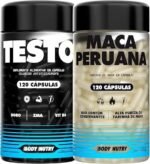 Kit Maca Peruana Amarela 2500mg 120 Capsulas Sem Gluten + Testo Vitaminas e minerais com Boro 120 Capsulas