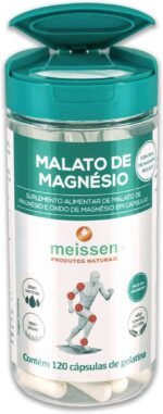 Malato de Magnésio 300Mg 120 Cápsulas, Meissen