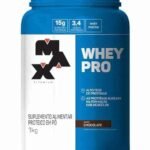 Max Titanium Whey Pro Pote 1kg - Sabor Chocolate