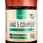 Nutrify Complexo Mag 5 – 90 Cápsulas - Suplemento Fonte de Magnésio para Equilíbrio e Bem-Estar