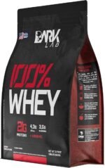Whey 100% Concentrado Refil 900G Morango Dark Lab - Imagem 3