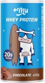 Whey Concentrado, Mais Mu, Sabor Chocolate, 20g de proteína - 450g