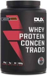 Whey Protein Concentrado Cappuccino Pote 900g – Contribui para o Ganho Muscular Hipertrofia – Dux Human Health