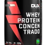Whey Protein Concentrado Chocolate Branco Pote 900g – Contribui para o Ganho Muscular Hipertrofia – Dux Human Health