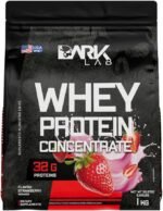 Whey Protein Concentrado Dark Lab, 1kg, Morango, Ganho de Massa Muscular