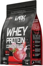 Whey Protein Concentrado Dark Lab, 1kg, Morango, Ganho de Massa Muscular - Imagem 3