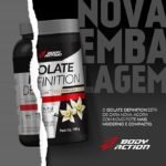 Whey Protein Isolado Isolate Definition 900g Sabor Morango Bodyaction - Imagem 2